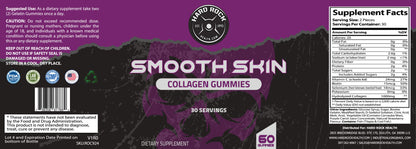 Hard Rock Smooth Skin Collagen Gummies With Vitamin C