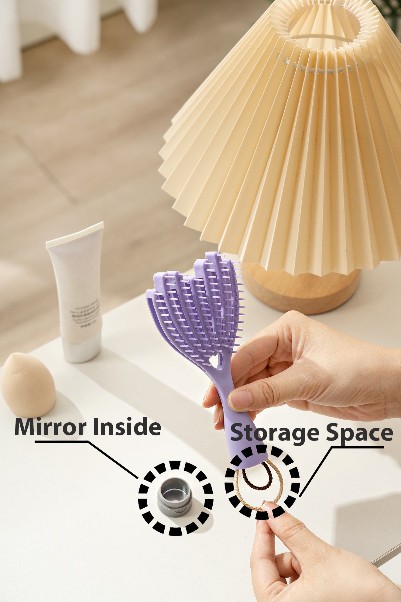 Scalp Massage Hair Brush, Wet Dry Dual Purpose